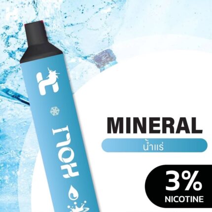 Holi 9000 Puffs กลิ่น รสชาติ MINERAL (น้ำแร่)